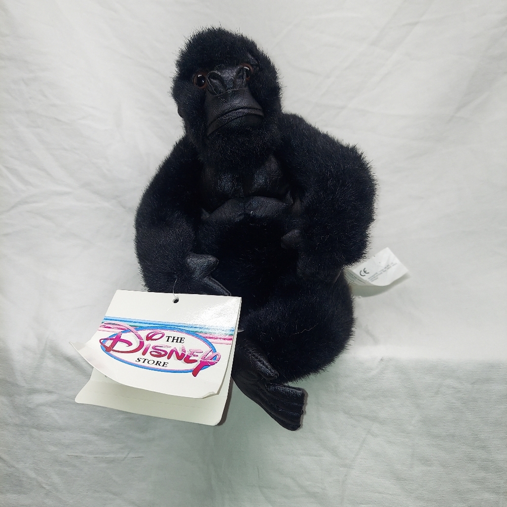 Disney Store - Mighty Joe Young - 8" Beanbag Plush - New w/ Tags - Black Gorilla